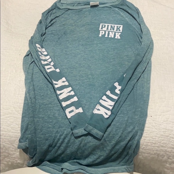PINK Victoria's Secret Tops - Blue PINK long sleeve